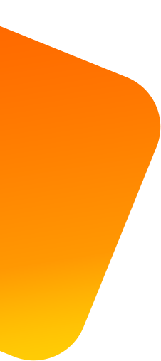 Imagen decorativa con forma geométrica en color naranja